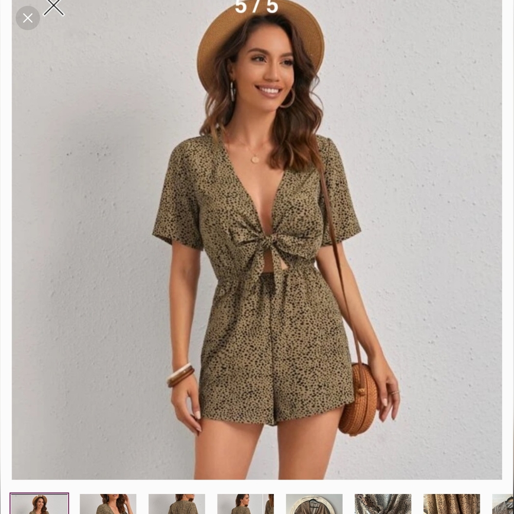 Shein Romper Animal Print (Size M)